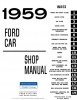 1959 Ford Car Repair Manual